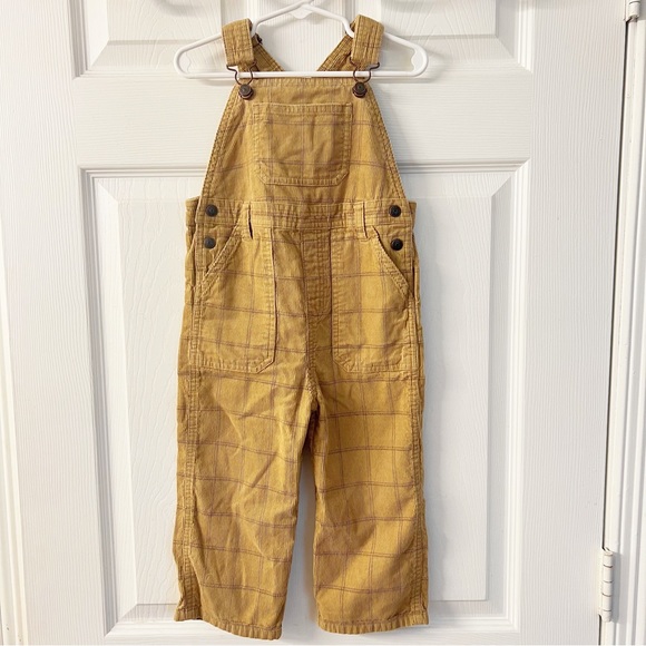 Janie and Jack Other - Janie & Jack | Tan Plaid Overalls